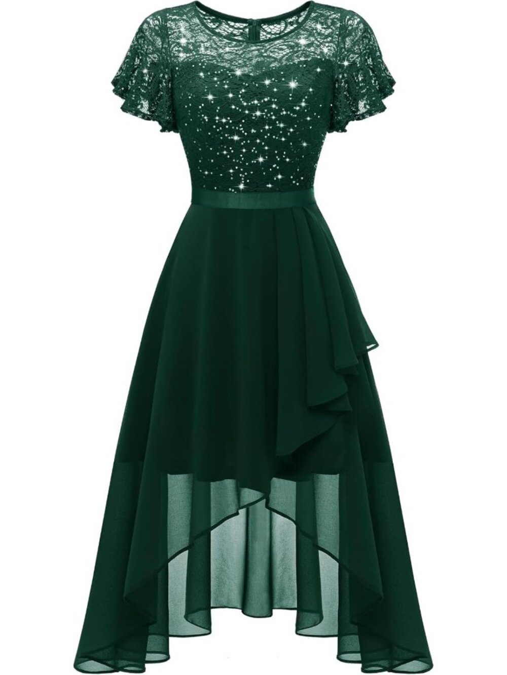 Sequin High Low Semi-Formal Dress for Women | Perfect Bridesmaid & Homecoming